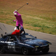Illustration for article titled Cannonball Bandits Escalade Gets Black Flag, Tigers Girlfriends Enraged!